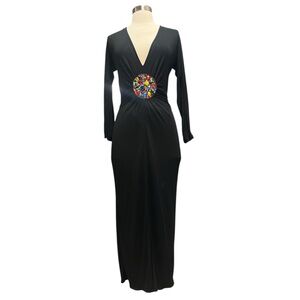 Dolce& Gabbana Ruched Jersey Jewel Encrusted Cocktail Dress, NEW, MSRP 2,850